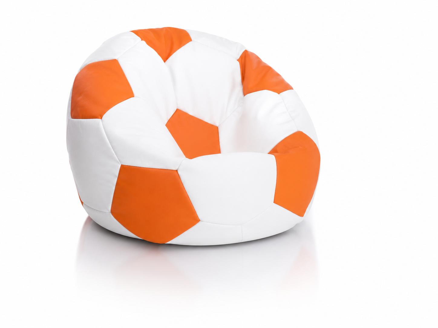 Set futbalových sedacích vakov Sport L oranžový a zelený